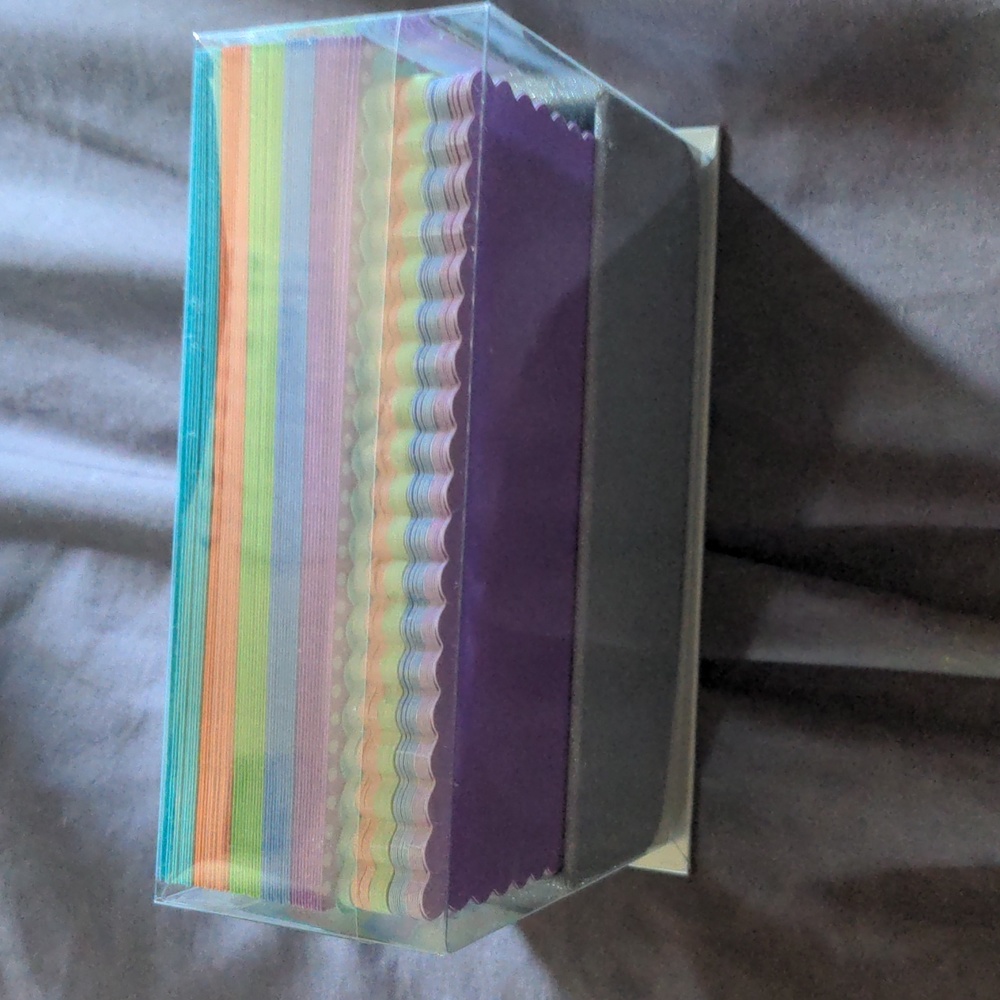 Hallmark Blank Colored Cards and Envelopes 50pc NWT Thank You Cards Business